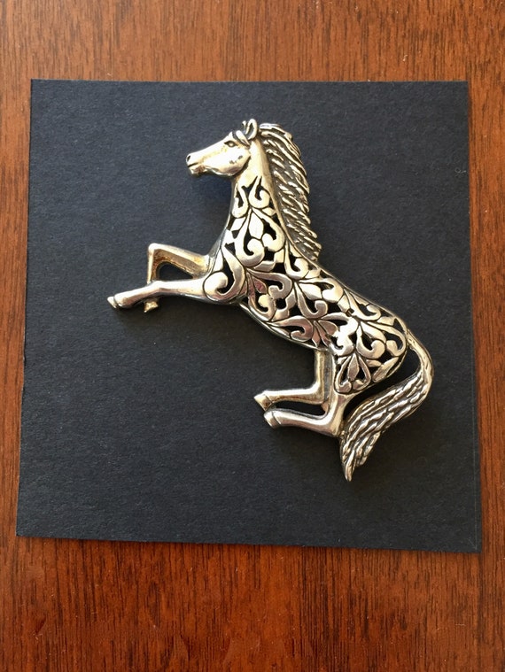 Vintage Jezlaine Sterling Horse Pin/Jezlaine Sterl
