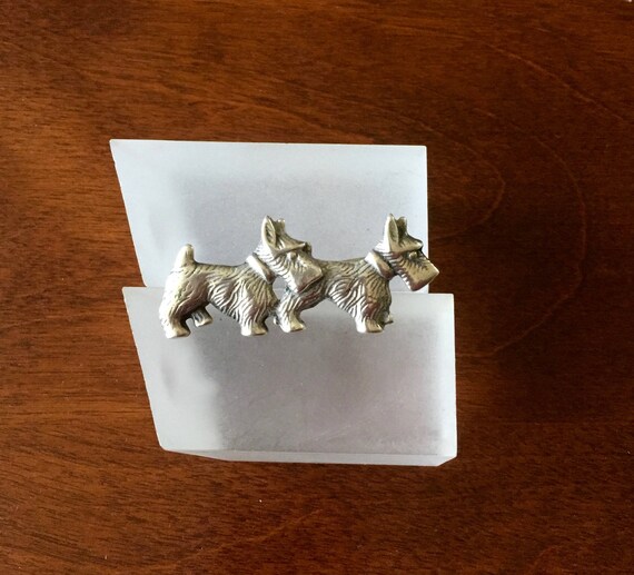 Beau Dog Pin/Beau Sterling Scottie Dog Pin/Sterli… - image 6