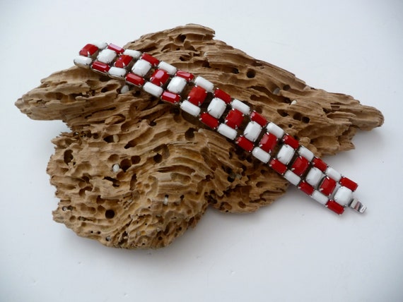 Weiss Art Deco/Weiss Black and White Necklace Bra… - image 8