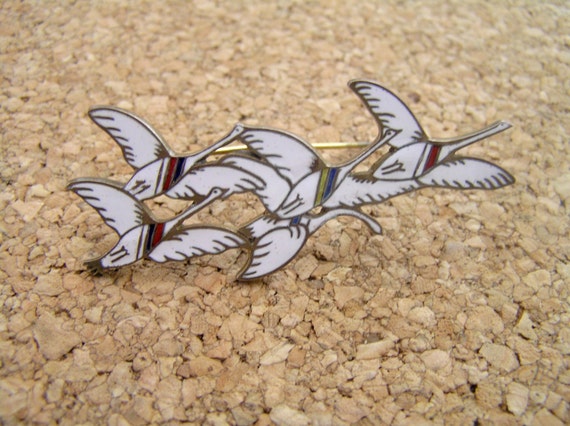 Vintage Erik Magnussen Enameled Sterling Pin/The … - image 4