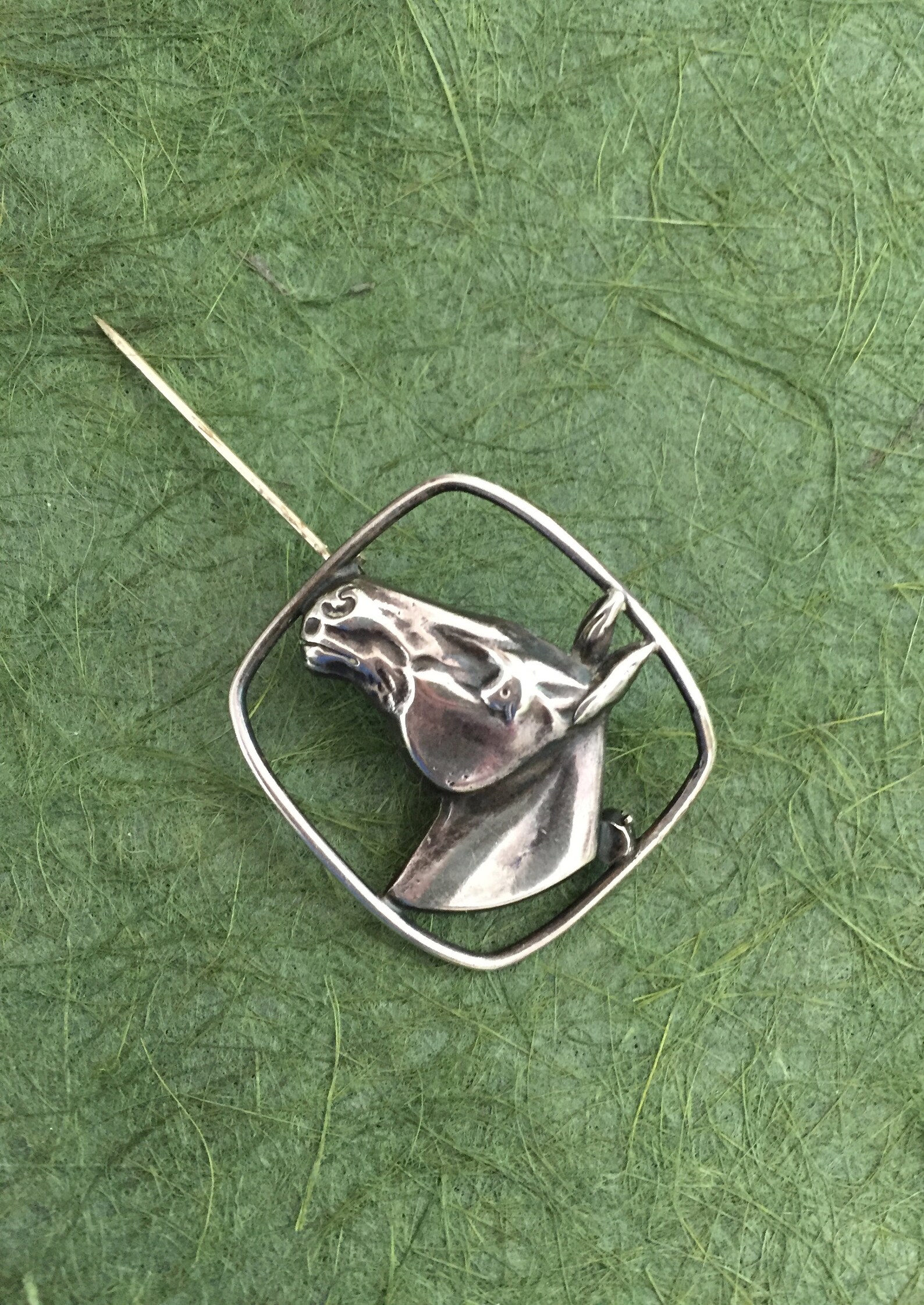 Sterling Horse Head Pin Sterling Horse Pin Vintage Sterling Etsy