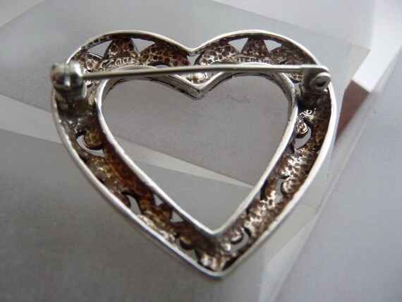 Vintage Jezlaine Sterling Heart Pin/Vintage Jezla… - image 7