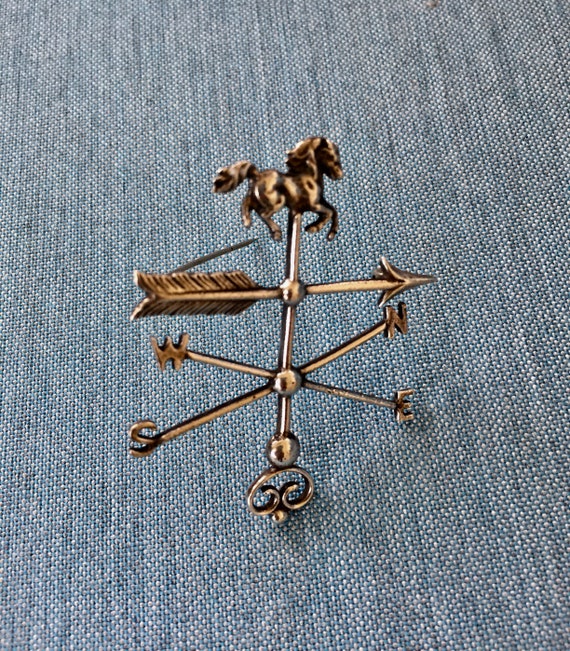 Vintage Guglielmo CINI Sterling Silver Weathervane