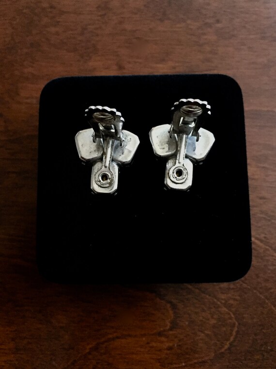 WeissClearRhinestoneEarrings,Weiss Rhinestone Ear… - image 6