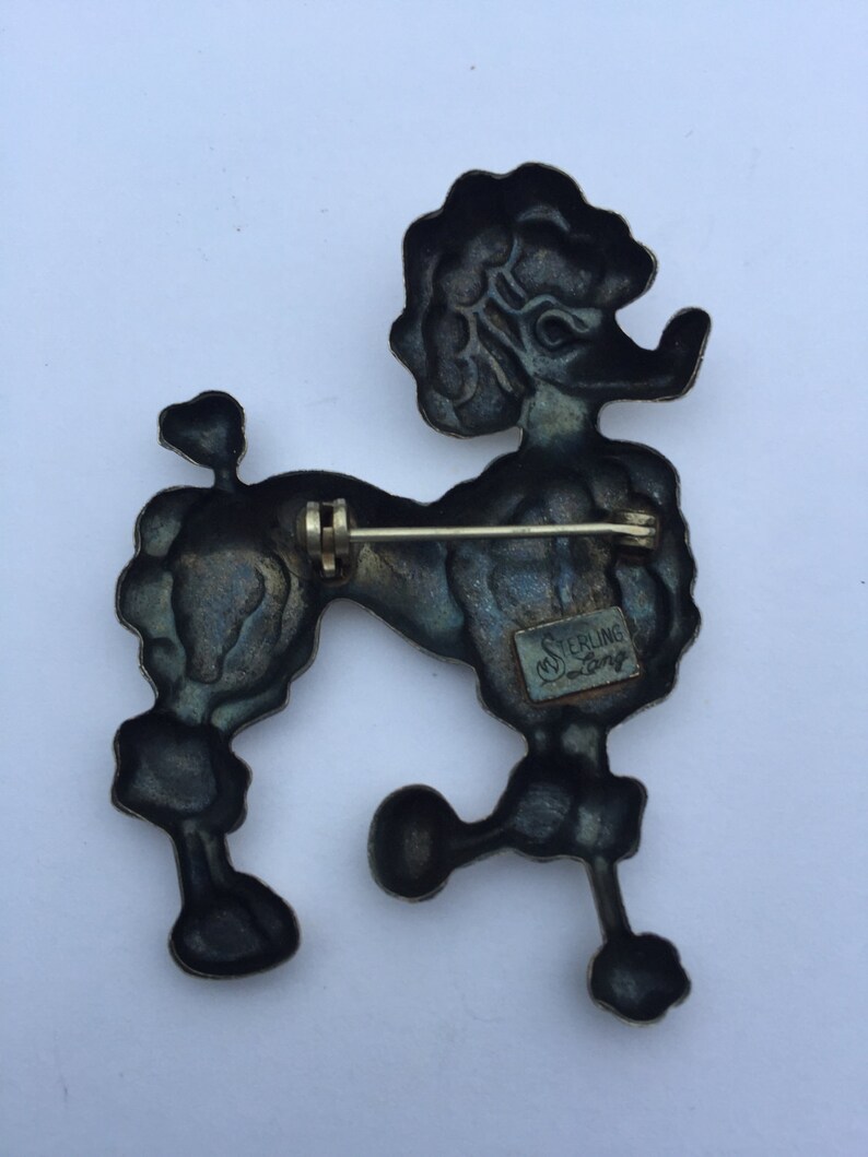 Sterling Silver Dog PinLANG Sterling Silver Dog PinLANG Sterling Silver Poodle Dog PinVintage Lang French Poodle PinSterling Poodle Pin