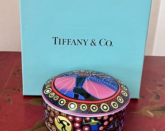 Vintage Tiffany and Co Trinket Box, Tiffany and Co Sydney 2000 Olympic Games Trinket Box w Orgl Tiffany Box, Sydney 2000 Olympic Games
