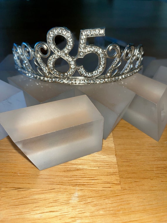 Vintage Clear Rhinestone Tiara Crown Headpiece/Rhi