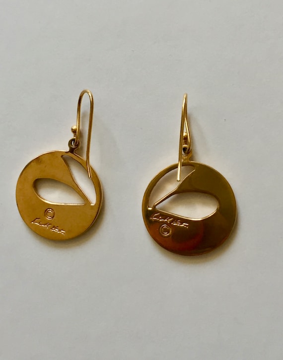 Ken Kantro Gold Plated Earrings/Kenneth Kantro Pr… - image 4