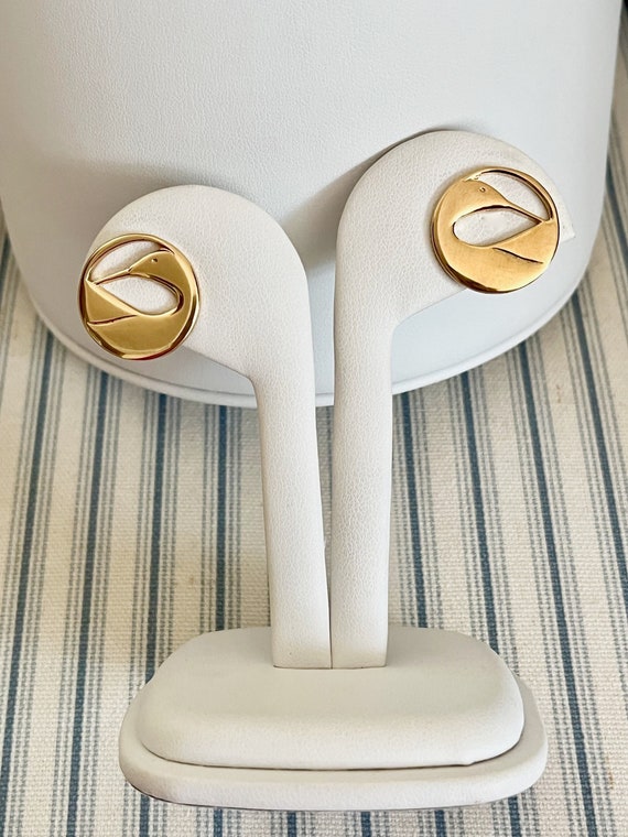 Ken Kantro Gold Plated Earrings/Kenneth Kantro Pr… - image 1