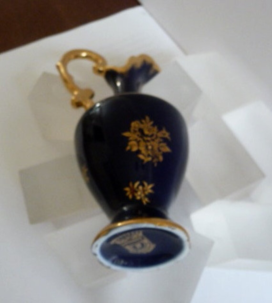 Vintage Limoges Porcelain Jug Limoges Porcelain Cobalt Vase Etsy