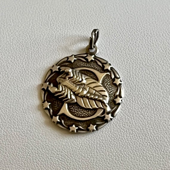 Vintage Sterling SCORPIO Charm Pendant/Sterling S… - image 1