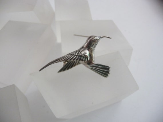 Vintage Jezlaine Sterling Hummingbird Pin/Jezlain… - image 4