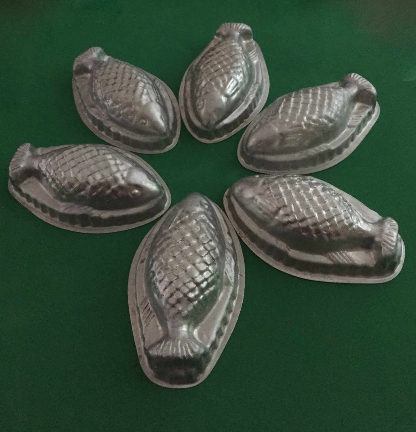 Aluminum Fish Molds Vintage Aluminum NUTBROWN Fish Molds Etsy