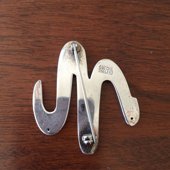 CNA Sterling Silver Initial Pin/CNA Sterling Silv… - image 3