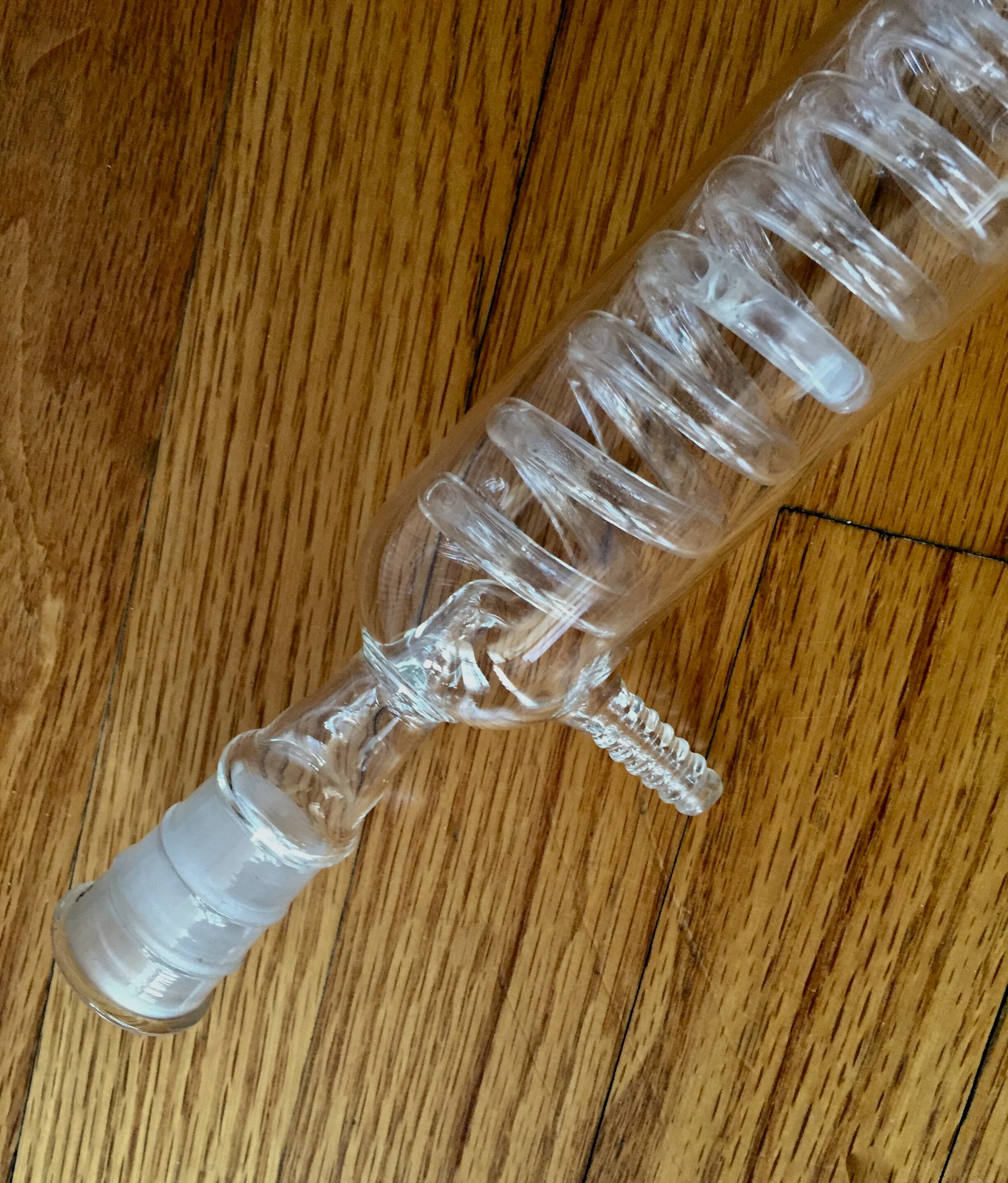 Vintage Spiral Distillation Apparatus/Clear Glass Spiral Distillation