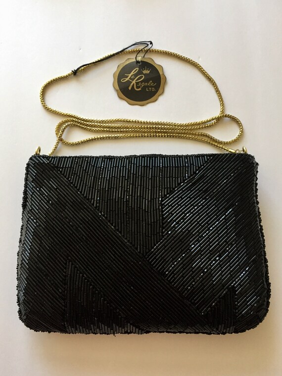 Black and Gold La Regale Ltd. Handbag