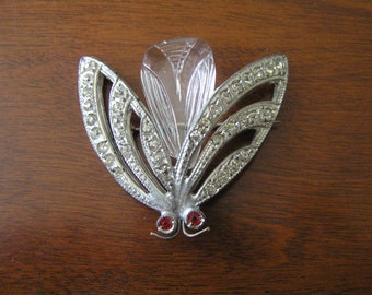 Broche Art Déco de insecto/Pin Art Déco de insecto de Lucite vintage de 1940/1940/Broche Art Déco/Pin Art Déco de insecto raro/Pin de insecto