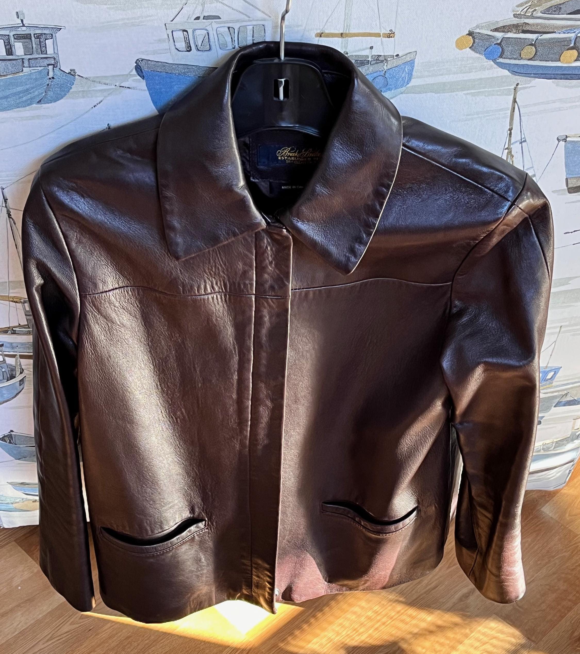 Brooks Leather Jacket - Etsy Brooks Leather Jacket - Etsy