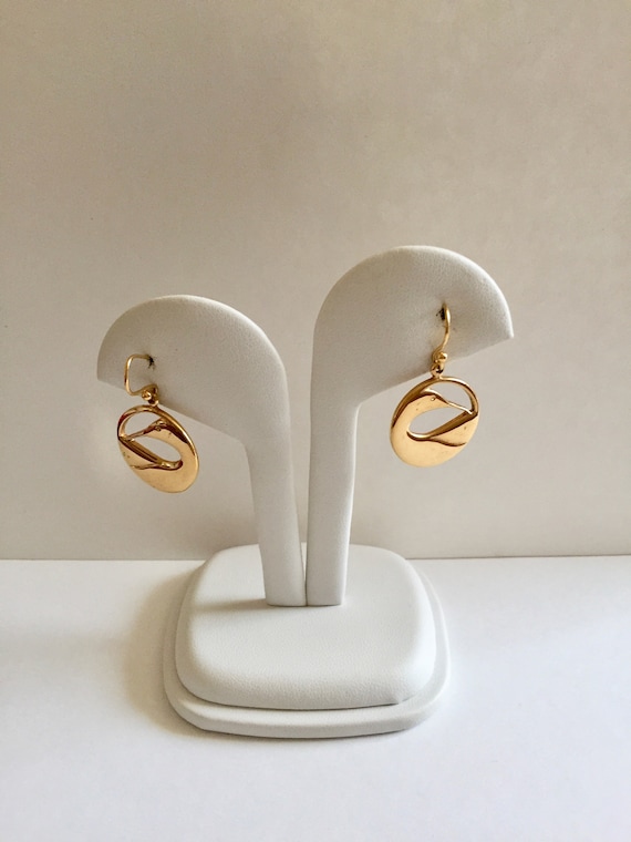 Ken Kantro Gold Plated Earrings/Kenneth Kantro Pr… - image 1