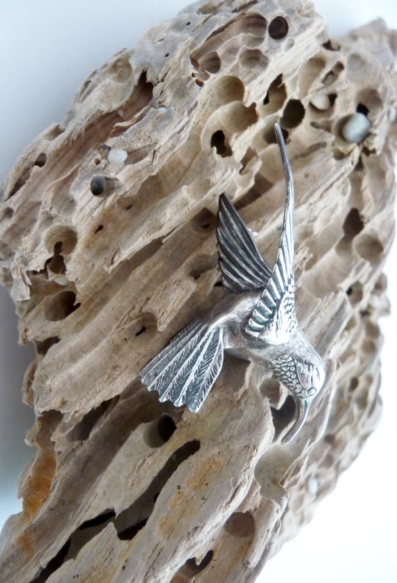 Vintage Jezlaine Sterling Hummingbird Pin/Jezlain… - image 5