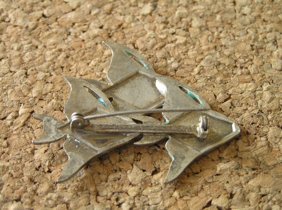 Angel Fish Pin/Enameled Fish Pin/Vintage Enameled… - image 3