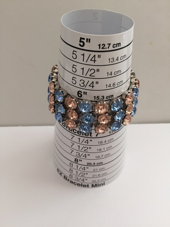 Kramer Pink and Blue Rhinestone Bracelet/Kramer S… - image 8