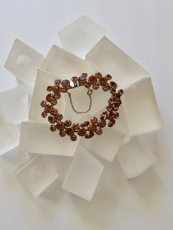 Weiss Rhinestone Bracelet/Weiss Topaz Round Rhinestones Bracelet/WeissTopaz Rhinestones/Weiss Yellow Topaz Rhinestones/Weiss Topaz Bracelet