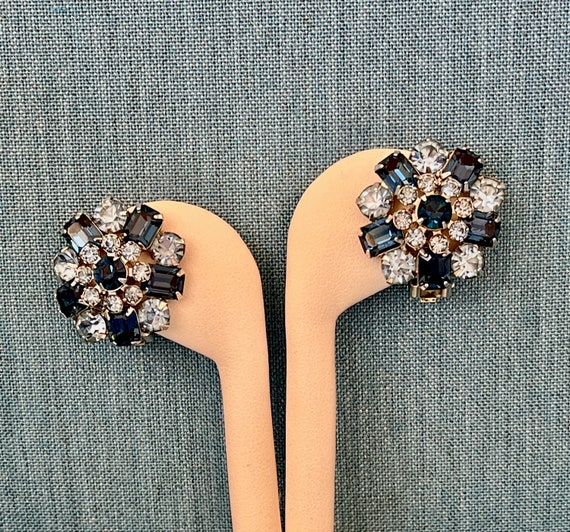 Kramer CLEAR Rhinestone Earrings/Kramer Emerald C… - image 10