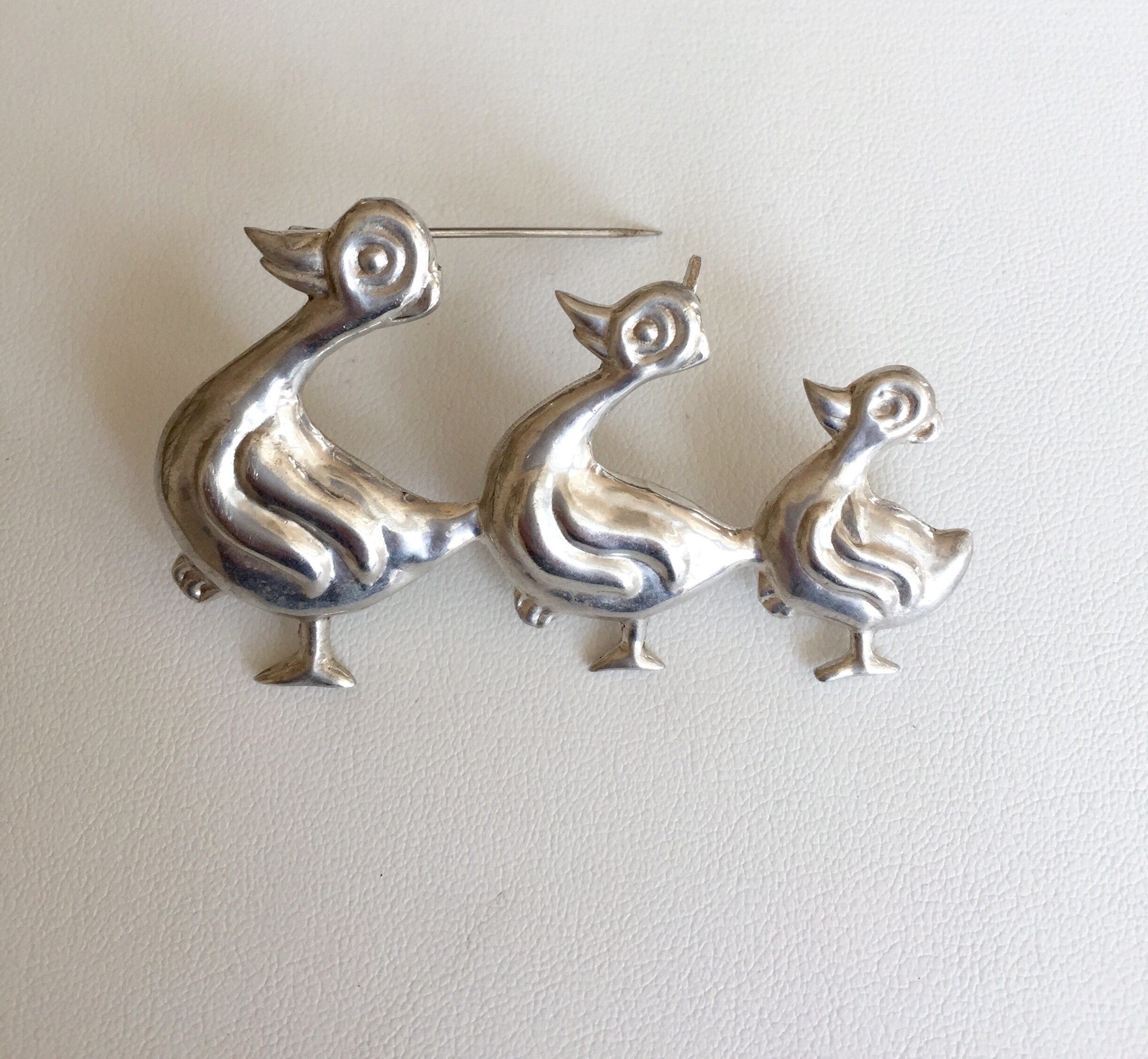Vintage Sterling Duck Pin/Vintage Sterling Silver Ducks Etsy