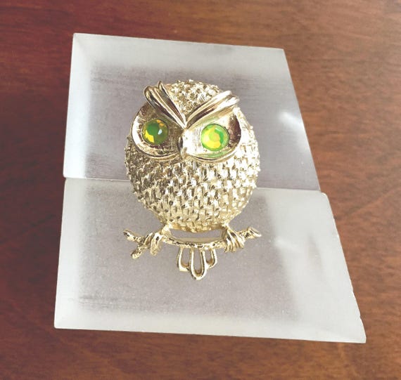 Sarah Coventry Pin/Sarah Coventry OWL Pin/Sarah Coventry HOOTER the OWL Pin/Sarah Coventry Owl Pin/Vintage Sarah Coventry Hooter The Owl Pin
