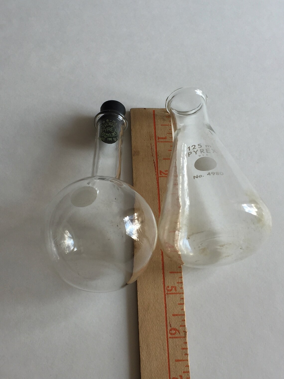 Vintage Clear Glass PYREX Beakers/vintage 125 Ml /25 Ml/ 50 Etsy