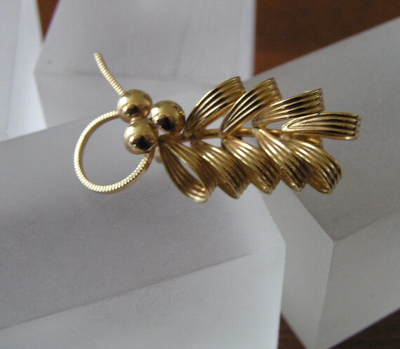Vintage Ribbon Pin, Vintage DCE Gold Filled Ribbon Pin, Vintage Signed DCE Ribbon Pin, Curtis Jewelry Co Ribbon Bow Pin/Curtis GF Ribbon Pin
