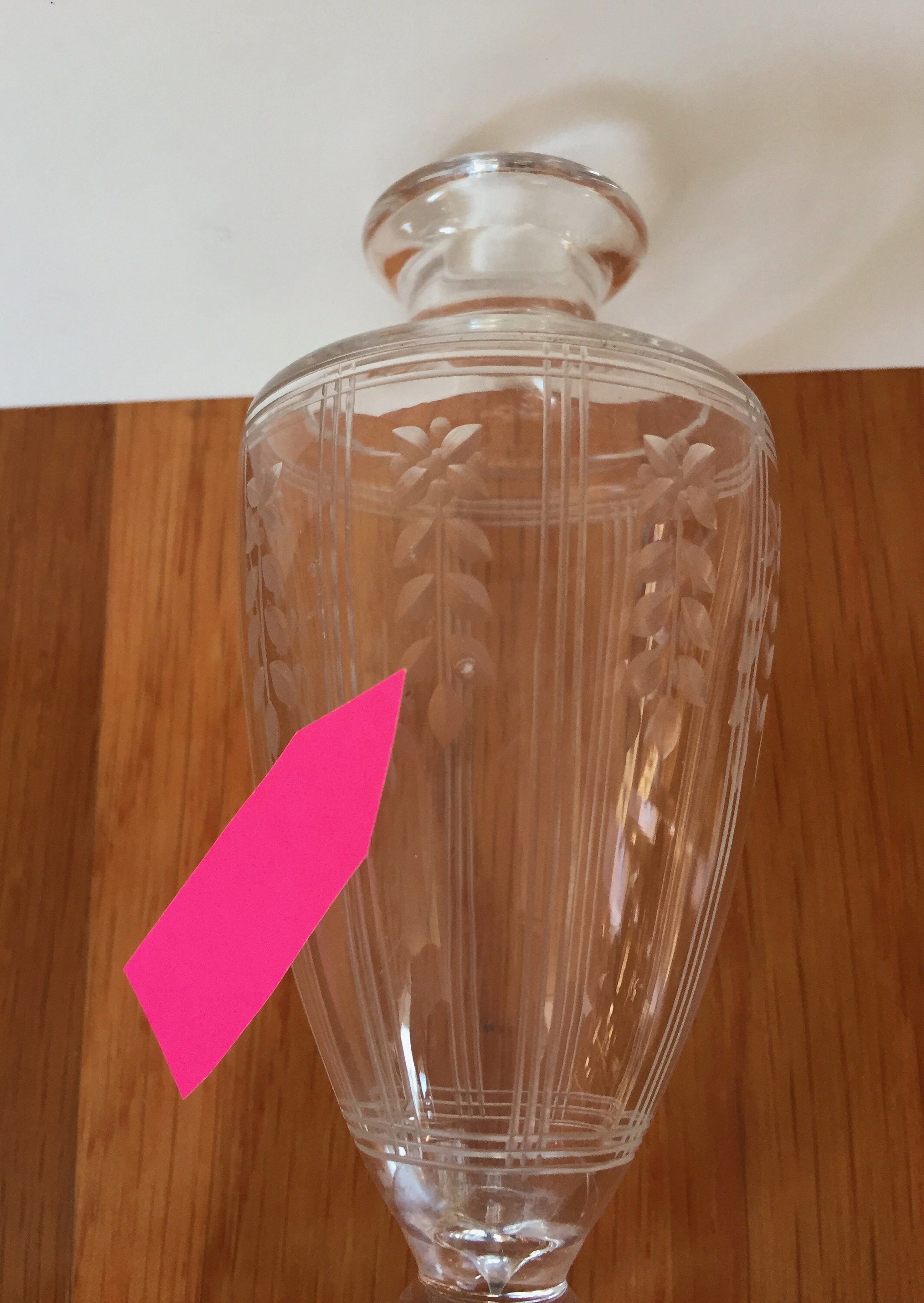 Vintage Tiffany & Co SterlingSilver Crystal Perfume Bottle/Vanity