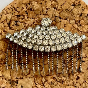 Vintage Rhinestone Hair Comb/Vintage WEISS Rhinestone Hair Comb/Art Deco WEISS Hair Comb/Rhinestone Hair Comb/Weiss Wedding Hair Comb