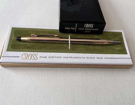 Vintage CROSS 12 Kt Gold Filled Ball Pen 6602/CROSS Ball Pen in