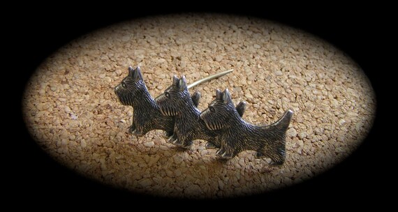Beau Dog Pin/Beau Sterling Scottie Dog Pin/Sterli… - image 3