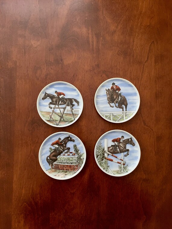 Horse Coasters/vintage W Porcelain Coaster/ak Kaiser W
