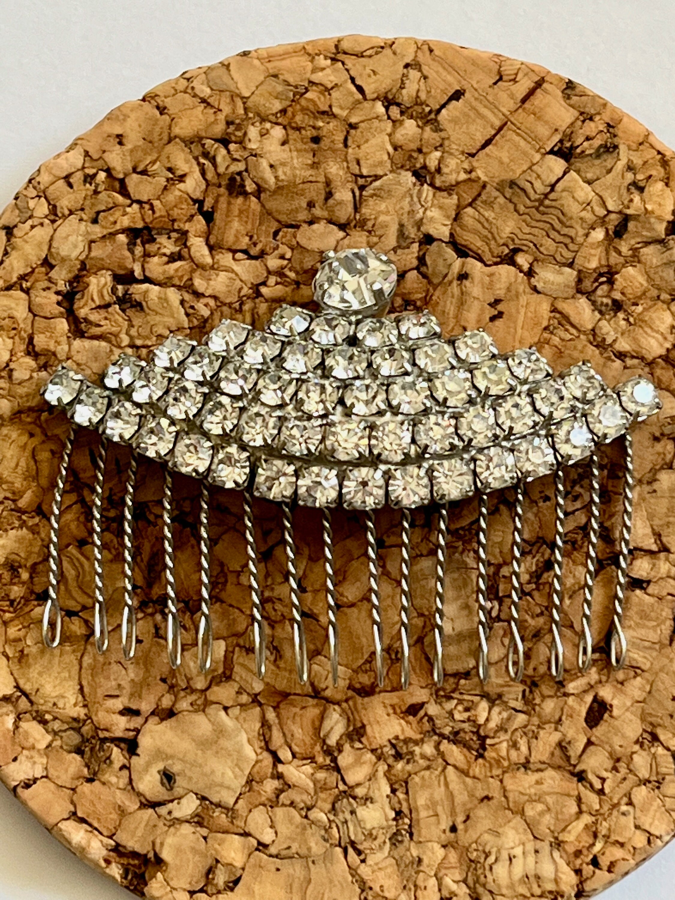 Vintage Art Deco Faux Tortoise Hair Comb Large Geometric Art Deco hair comb geometric faux tortoiseshell styling | eBay main image 2