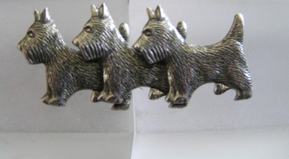 Beau Dog Pin/Beau Sterling Scottie Dog Pin/Sterli… - image 2