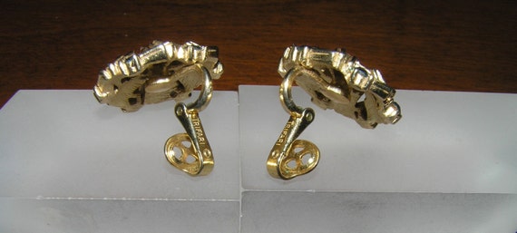Crown Trifari Earrings/Crown Trifari Earrings w B… - image 3