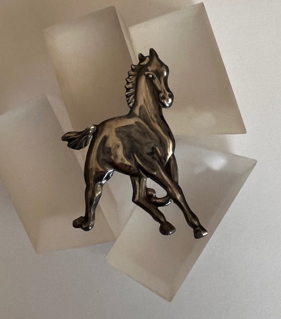 Vintage Sterling Horse Pin/Vintage Sterling Silver