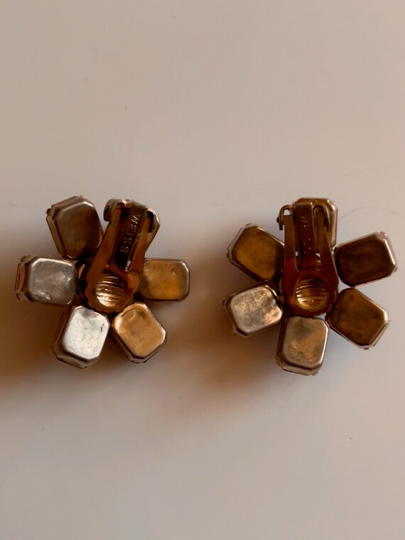 Weiss Emerald Cut PURPLE Earrings/Weiss Emerald C… - image 9