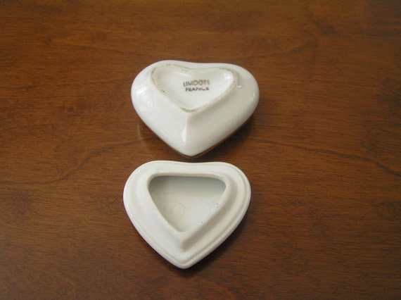 Limoges Trinket Box, Limoges Heart Shaped Trinket… - image 5
