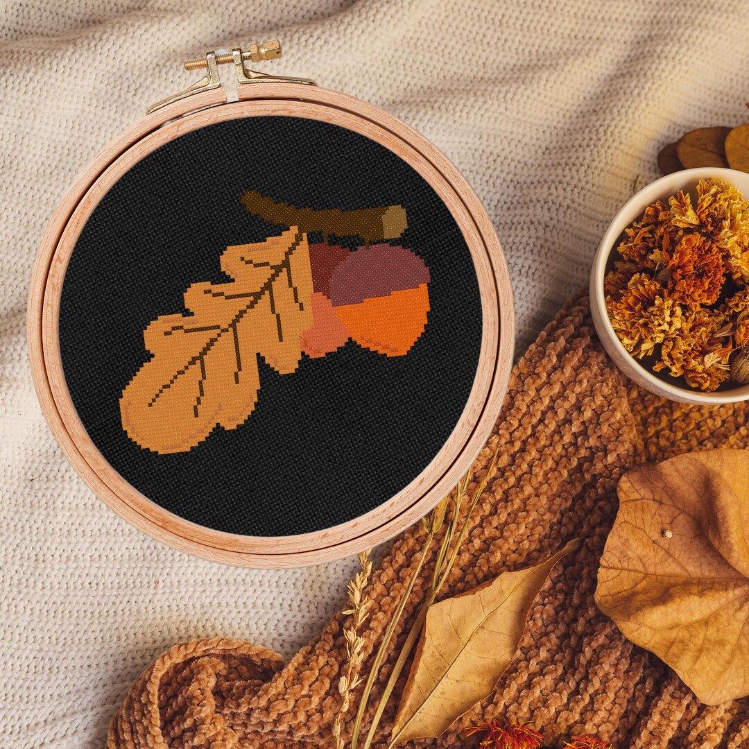Acorn Branch PDF Cross Stitch Pattern Needlecraft - Instant Download ...