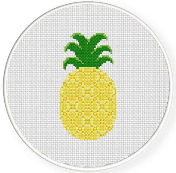 Items similar to My Pineapple PDF Cross Stitch Pattern Needlecraft Instant Download Modern