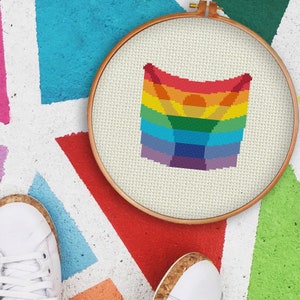 Lifting Pride PDF Cross Stitch Pattern Needlecraft - Instant Download - Modern Chart