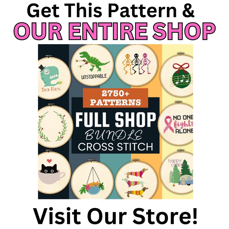 Blue Butterfly Outline PDF Cross Stitch Pattern Needlecraft - Instant Download - Modern Chart image 5