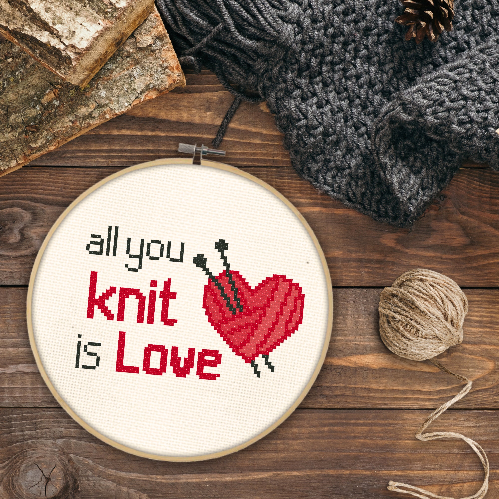 All You Knit is Love, Knitting Mug, Knitting Gift Ideas, I Love Knitting, Knitting  Gifts for Women, Gift for Knitters 