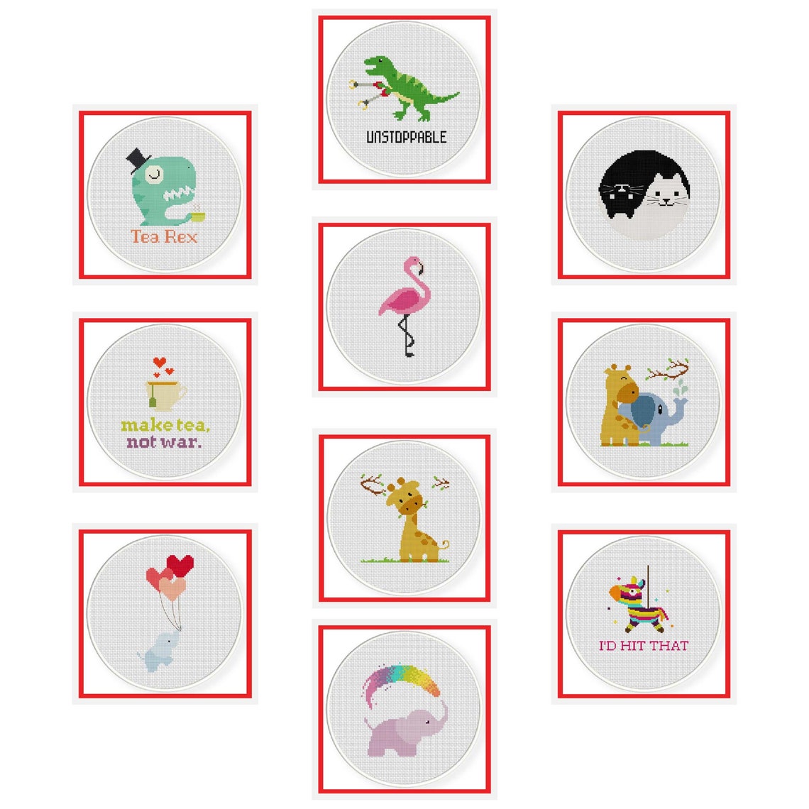 Cross Stitch Charts Pack Top 20 Customer Favorites Cross Etsy