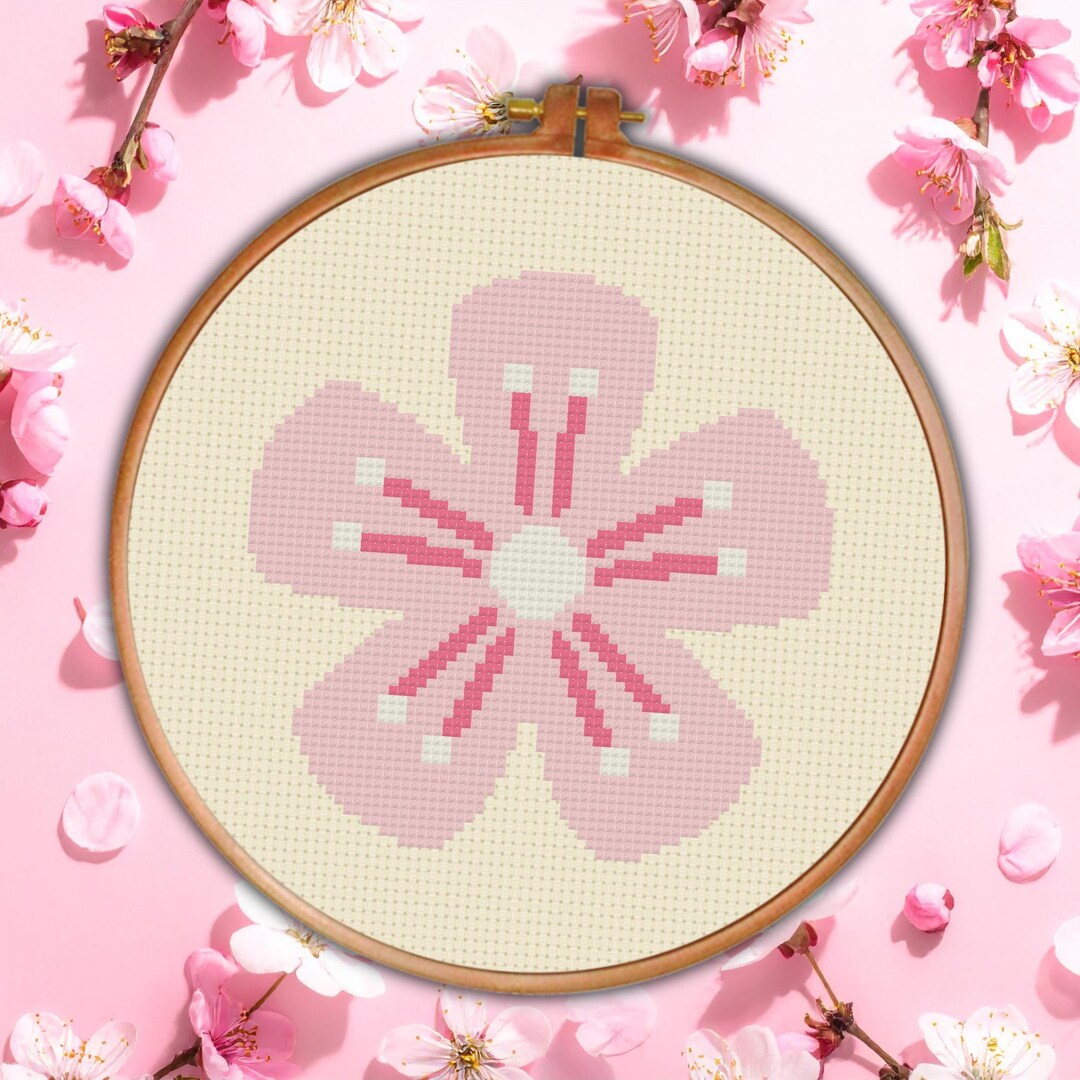 Cherry Blossom PDF Cross Stitch Pattern Needlecraft - Instant Download ...